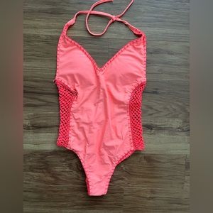 NWOT Bright Orange Hollister One Piece Bathing Suit